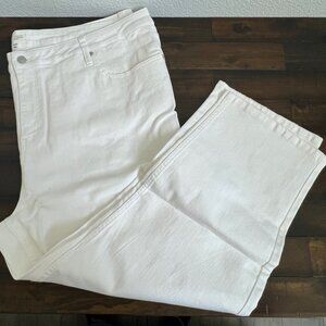 Candace Cameron Bure Women's Plus Sz Jeans 26W Reg Pacific Denim White NEW